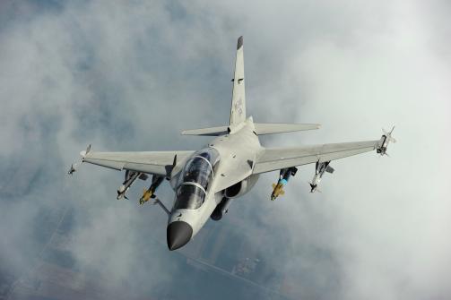 M-346FA in flight