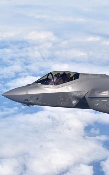 F-35 in flight